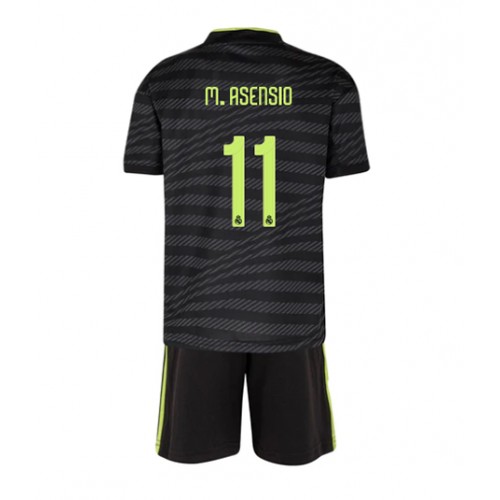Fotbalové Dres Real Madrid Marco Asensio #11 Dětské Alternativní 2022-23 Krátký Rukáv (+ trenýrky)